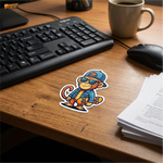 Urban Monkey Vibes™ Sticker | Cool Skater Monkey Waterproof Vinyl Decal for Car, Bike, Laptop & Helmet thumbnail