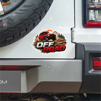 Off Road Adventure™ SUV Sticker | Waterproof Vinyl Car & Bike Sticker | Bold Offroad Decal| StickerAdda™