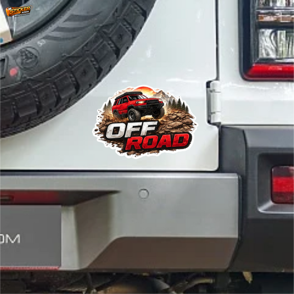 Off Road Adventure™ SUV Sticker | Waterproof Vinyl Car & Bike Sticker | Bold Offroad Decal| StickerAdda™